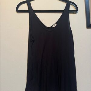Lightweight Black V-Neck Women's Tank